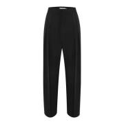 InWear Veckad Byxa Svart Stiliga Byxor Black, Dam