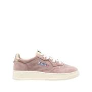 Autry Låga Medalist Sneakers i Mocka Pink, Dam