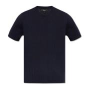 Theory Stickad T-shirt Blue, Herr