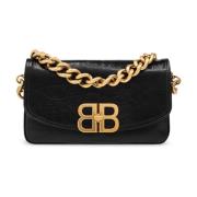 Balenciaga Liten BB Soft axelväska Black, Dam