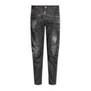 Dsquared2 ‘Tidy Biker’ Jeans Black, Herr