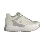 Laura Biagiotti Vit Platform Sneaker med Kontrastdetaljer White, Dam