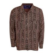 Needles Casual Shirts Brown, Herr