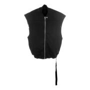 Rick Owens Flight Väst i Jersey Black, Herr