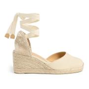 Castañer Carina/6/001 7 cm Wedges Beige, Dam