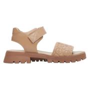 Estro Chunky Platform Ljusbruna Damsandaler Brown, Dam