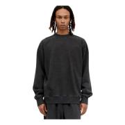 The Row Tvättad Finish Crewneck Sweatshirt Black, Herr