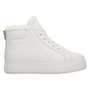 Estro Kvinnors Vita High-Top Vintersneakers med Isolering Er00112251 W...