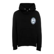 Kenzo Oversize Hoodie med Tiger Patch Black, Herr