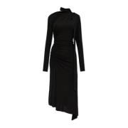 Victoria Beckham Draped Klänning Black, Dam