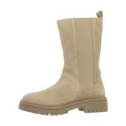 Geox Eleganta Chelsea Boots i Iridea-finish Beige, Dam