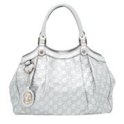 Gucci Vintage Pre-owned Laeder totevskor Gray, Dam