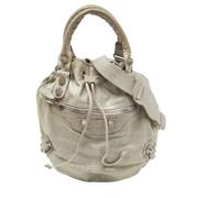 Balenciaga Vintage Pre-owned Laeder handvskor Gray, Dam