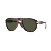 Persol Klassiska Runda Solglasögon Brown, Unisex