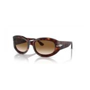 Persol Stiliga solglasögon med bruna linser Brown, Unisex