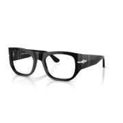 Persol Snygga Solglasögon med Gröna Linser Black, Unisex