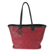 Chanel Vintage Pre-owned Laeder chanel-vskor Red, Dam