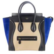 Celine Vintage Pre-owned Laeder totevskor Blue, Dam