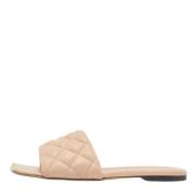 Bottega Veneta Vintage Pre-owned Laeder lgskor Beige, Dam