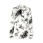 Galvan London Brushstroke Cream/Black Blouse White, Dam