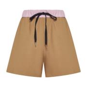 Blanca Vita Bruna Lädershorts Stiliga Brown, Dam