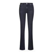 7 For All Mankind Svarta Jeans Snygga Black, Dam