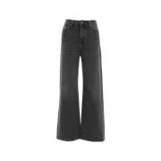 7 For All Mankind Damkläder Jeans Svart Aw23 Black, Dam