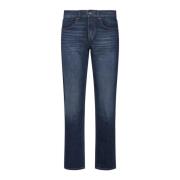 7 For All Mankind Blå Straight Upgrade Jeans Blue, Herr