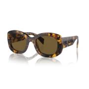 Prada Elegant Oval Solglasögon Multicolor, Unisex