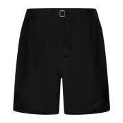 Jil Sander Svarta Elastiska Midjeshorts Black, Herr