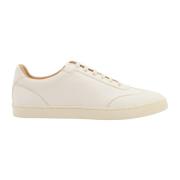 Brunello Cucinelli Vita Läder Sneakers Snörning Italien White, Herr