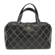 Chanel Vintage Pre-owned Laeder handvskor Black, Dam