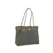 Prada Vintage Pre-owned Nylon prada-vskor Brown, Dam