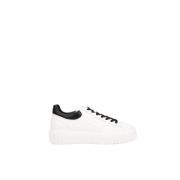 Hogan Vita Lädersneakers Snörning Logotyp White, Herr