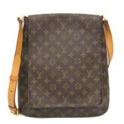 Louis Vuitton Vintage Pre-owned Canvas axelremsvskor Brown, Dam