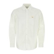 Junya Watanabe Vit Poplin Skjorta Samarbete White, Herr