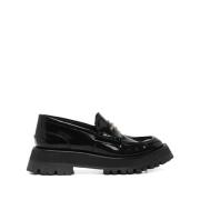 Alexander Wang Svarta platta skor Elegant stil Black, Dam