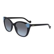 Liu Jo Stiliga solglasögon med blått och grått Black, Dam