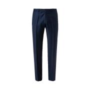 ROY Robson Slim Fit Ullbyxor med Veck Blue, Herr