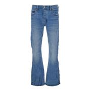 Purple Brand Flared Leg Jeans Blå Denim Blue, Herr