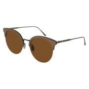 Bottega Veneta Bruna solglasögon Bv0188S-002 Brown, Unisex