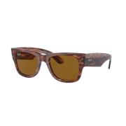 Ray-Ban Mega Wayfarer Solglasögon Brun Randig Havana Brown, Unisex