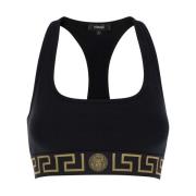 Versace Svart Sport-BH U-ringning Ärmlös Black, Dam