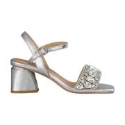 Alma EN Pena Sandal med Strass Gray, Dam