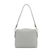 Pourchet Paris Vit läder crossbody väska White, Dam