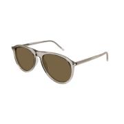 Saint Laurent Beige Brown Solglasögon SL 667 Modell Beige, Dam