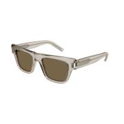 Saint Laurent Beige Brown Solglasögon SL 469 017 Beige, Unisex