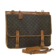 Louis Vuitton Vintage Pre-owned Canvas axelremsvskor Brown, Dam