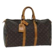 Louis Vuitton Vintage Pre-owned Canvas handvskor Brown, Dam