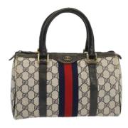 Gucci Vintage Pre-owned Canvas resvskor Multicolor, Dam